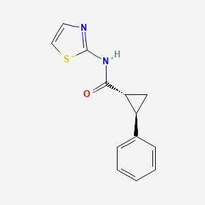 (1R,2R)-2-phenyl-N-(1,3-thiazol-2-yl)cyclopropane-1-carboxamide