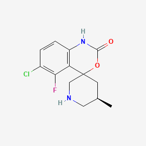 (5'R)-6-chloro-5-fluoro-5'-methyl-1,2-dihydrospiro[3,1-benzoxazine-4,3'-piperidine]-2-one