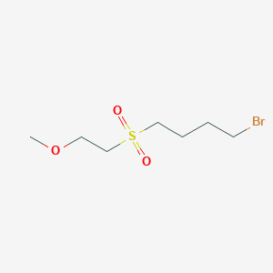 molecular formula C7H15BrO3S B13576897 1-Bromo-4-((2-methoxyethyl)sulfonyl)butane 