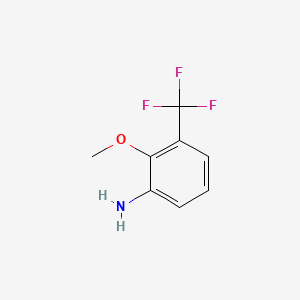 molecular formula C8H8F3NO B1357691 2-Methoxy-3-(trifluoromethyl)aniline CAS No. 634187-08-9