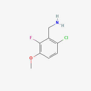 molecular formula C8H9ClFNO B1357692 (6-Chloro-2-fluoro-3-methoxyphenyl)methanamine CAS No. 1017779-65-5