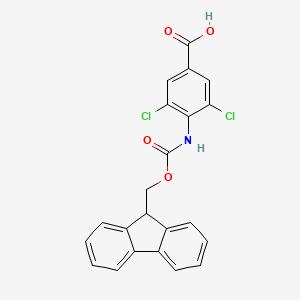 3,5-dichloro-4-({[(9H-fluoren-9-yl)methoxy]carbonyl}amino)benzoic acid