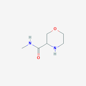 molecular formula C6H12N2O2 B13576929 N-methylmorpholine-3-carboxamide 