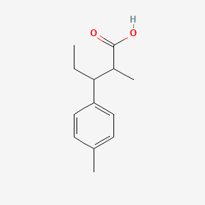 molecular formula C13H18O2 B13576997 2-Methyl-3-(p-tolyl)pentanoic acid 