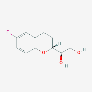 molecular formula C11H13FO3 B135770 (R)-1-((R)-6-氟-3,4-二氢-2H-色烯-2-基)乙烷-1,2-二醇 CAS No. 303176-45-6