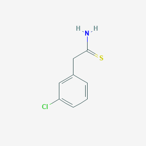 molecular formula C8H8ClNS B1357700 2-(3-Chlorophenyl)ethanethioamide CAS No. 834861-72-2