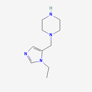 1-((1-Ethyl-1h-imidazol-5-yl)methyl)piperazine