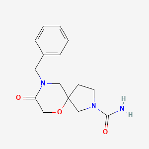 9-Benzyl-8-oxo-6-oxa-2,9-diazaspiro[4.5]decane-2-carboxamide