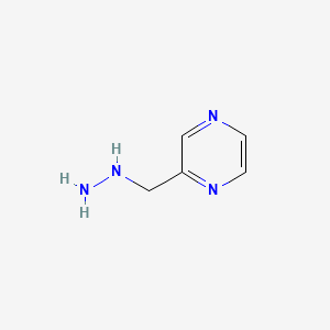 molecular formula C5H8N4 B1357703 2-(Hydrazinylmethyl)pyrazine CAS No. 887592-66-7