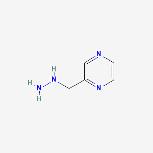 molecular formula C5H8N4 B1357703 2-(肼基甲基)吡嗪 CAS No. 887592-66-7