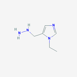 1-ethyl-5-(hydrazinylmethyl)-1H-imidazole