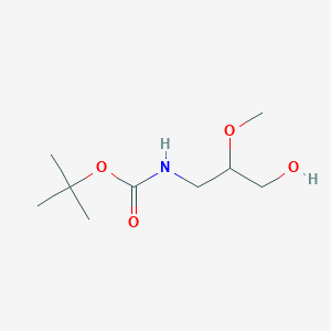 molecular formula C9H19NO4 B13577054 tert-Butyl (3-hydroxy-2-methoxypropyl)carbamate 