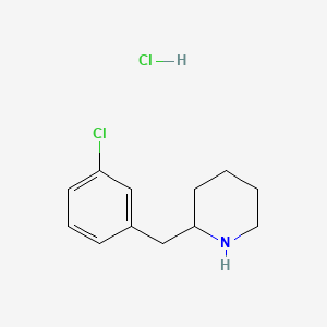 2-[(3-Chlorophenyl)methyl]piperidinehydrochloride