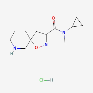 N-cyclopropyl-N-methyl-1-oxa-2,7-diazaspiro[4.5]dec-2-ene-3-carboxamide hydrochloride