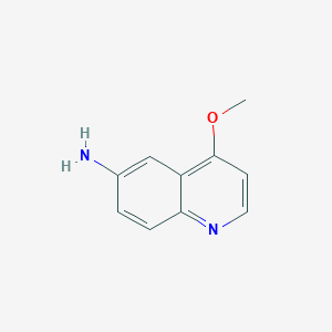 molecular formula C10H10N2O B13577085 4-Methoxyquinolin-6-amine 