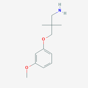 3-(3-Methoxyphenoxy)-2,2-dimethylpropan-1-amine