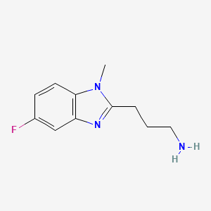 3-(5-Fluoro-1-methyl-1h-benzo[d]imidazol-2-yl)propan-1-amine