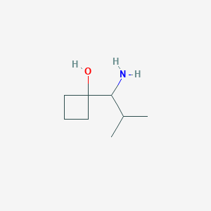 1-(1-Amino-2-methylpropyl)cyclobutan-1-ol