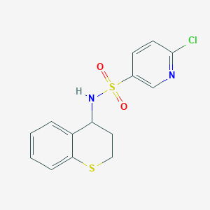 6-chloro-N-(3,4-dihydro-2H-1-benzothiopyran-4-yl)pyridine-3-sulfonamide