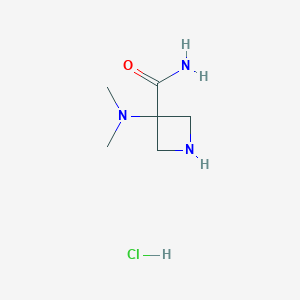 3-(Dimethylamino)azetidine-3-carboxamide hydrochloride