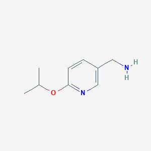 molecular formula C9H14N2O B1357716 [6-(Propan-2-yloxy)pyridin-3-yl]methanamine CAS No. 195140-88-6