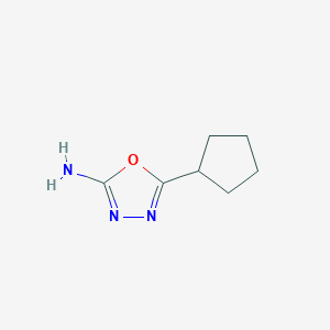 molecular formula C7H11N3O B1357718 5-环戊基-1,3,4-噁二唑-2-胺 CAS No. 90221-15-1