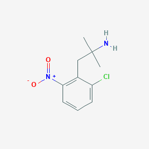 1-(2-Chloro-6-nitrophenyl)-2-methylpropan-2-amine