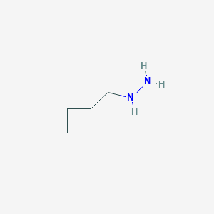 molecular formula C5H12N2 B1357724 (Cyclobutylmethyl)hydrazine CAS No. 894101-37-2
