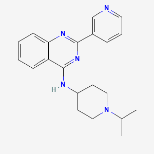 N-[1-(propan-2-yl)piperidin-4-yl]-2-(pyridin-3-yl)quinazolin-4-amine