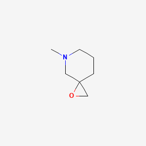 molecular formula C7H13NO B13577253 5-Methyl-1-oxa-5-azaspiro[2.5]octane 