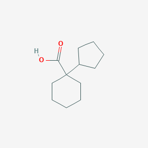 molecular formula C12H20O2 B13577262 1-Cyclopentylcyclohexane-1-carboxylic acid 