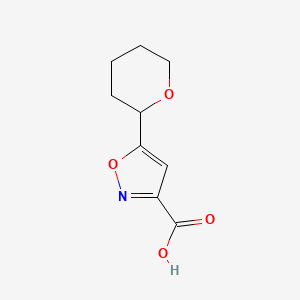 5-(Oxan-2-yl)-1,2-oxazole-3-carboxylic acid