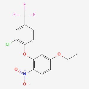 2-[2-Chloro-4-(trifluoromethyl)phenoxy]-4-ethoxy-1-nitrobenzene