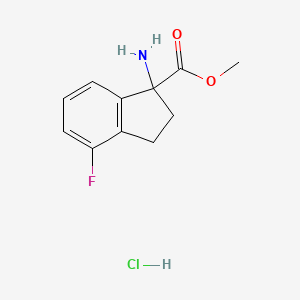 methyl 1-amino-4-fluoro-2,3-dihydro-1H-indene-1-carboxylate hydrochloride