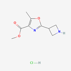 Methyl2-(azetidin-3-yl)-5-methyl-1,3-oxazole-4-carboxylatehydrochloride