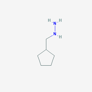 molecular formula C6H14N2 B1357734 (Cyclopentylmethyl)hydrazine CAS No. 1016516-96-3