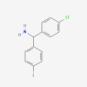 (4-Chlorophenyl)(4-iodophenyl)methanamine