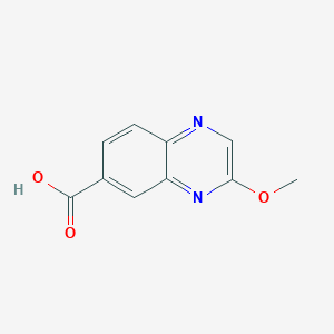 molecular formula C10H8N2O3 B13577364 3-Methoxyquinoxaline-6-carboxylic acid 