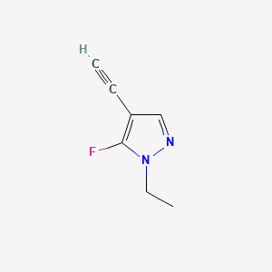 molecular formula C7H7FN2 B13577400 1-ethyl-4-ethynyl-5-fluoro-1H-pyrazole 