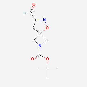 Tert-butyl 7-formyl-5-oxa-2,6-diazaspiro[3.4]oct-6-ene-2-carboxylate