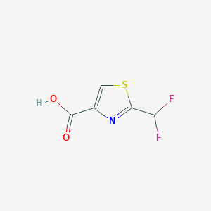 molecular formula C5H3F2NO2S B13577495 2-(Difluoromethyl)-1,3-thiazole-4-carboxylic acid 