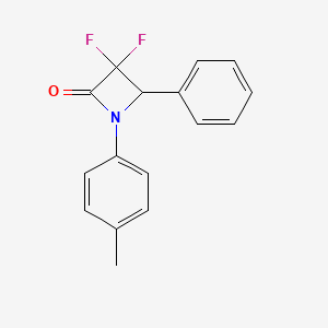 3,3-Difluoro-1-(4-methylphenyl)-4-phenylazetidin-2-one