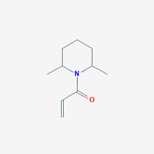 molecular formula C10H17NO B13577571 1-(2,6-Dimethylpiperidin-1-yl)prop-2-en-1-one 