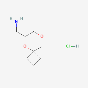 1-{5,8-Dioxaspiro[3.5]nonan-6-yl}methanaminehydrochloride