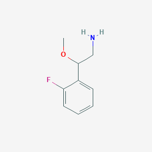 molecular formula C9H12FNO B1357759 2-(2-Fluorophenyl)-2-methoxyethanamine 