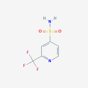 molecular formula C6H5F3N2O2S B13577598 2-(Trifluoromethyl)pyridine-4-sulfonamide 