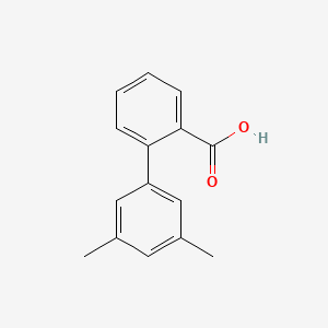 molecular formula C15H14O2 B1357761 3',5'-Dimethyl-[1,1'-biphenyl]-2-carboxylic acid CAS No. 1183804-03-6