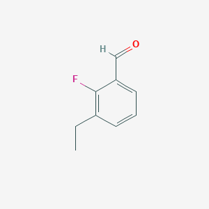 molecular formula C9H9FO B13577617 3-Ethyl-2-fluorobenzaldehyde 