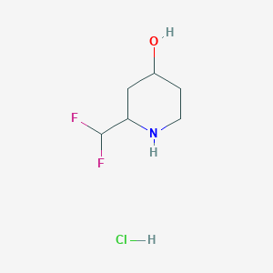 2-(difluoromethyl)piperidin-4-olhydrochloride,Mixtureofdiastereomers