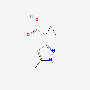 1-(1,5-dimethyl-1H-pyrazol-3-yl)cyclopropane-1-carboxylic acid